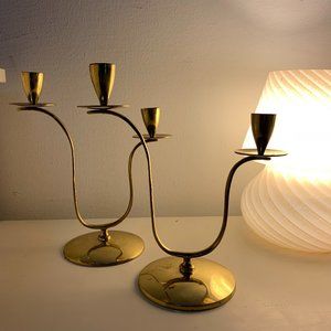 Vintage Gold Candlesticks/Candelabras (Pair)